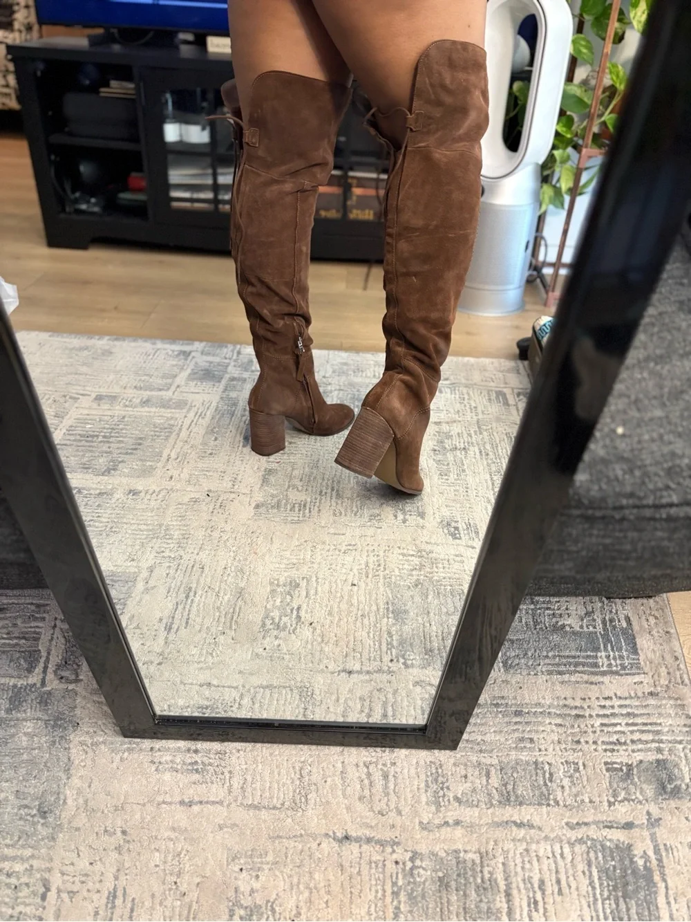 Steve Madden Brown Over-the-Knee Suede Boots